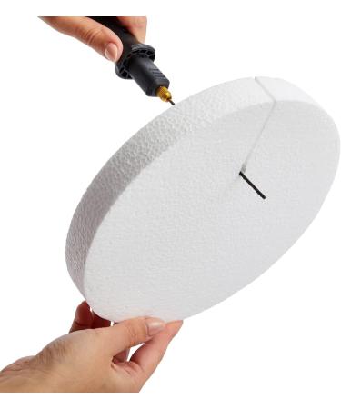 8x8 Inch Round Foam Circles for Crafts - 1 Inch Thick - White (6 Pack) - Buy Online on GoSupps.com