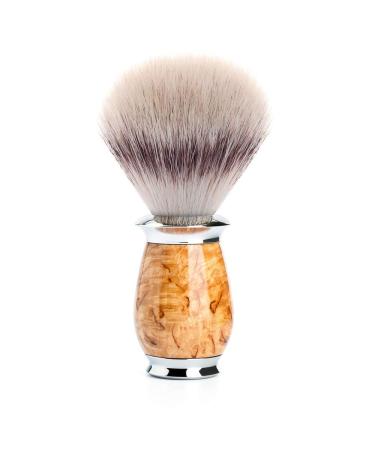 M HLE Shaving Brush - Purist Series - Silvertip Fibre - Karelian Curly Birch