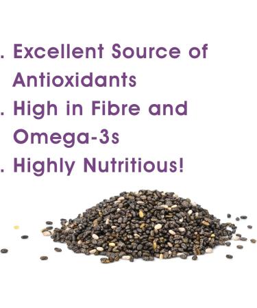 Yin & Yang Superfoods Premium Chia Seeds 1kg - 100% Natural, Vegan, High Protein & Fiber, Palm Oil Free - Buy Online on GoSupps.com