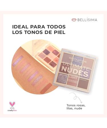 Makeup Revolution Ultimate Nudes Eyeshadow Palette Medium 8.1g - Top Nude Shades for Perfect Eyes - Buy Online on GoSupps.com