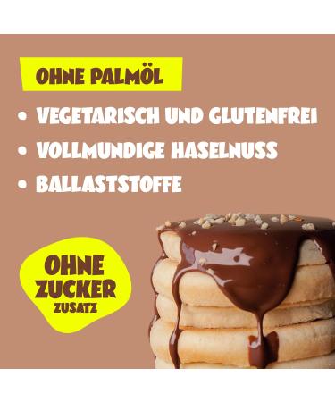 Ahead Crazy Hazel | 6 x 200g Sugar-Free Hazelnut Chocolate Spread | Low-Sugar Gluten-Free Vegetarian Chocolate Cream | Healthy 1.2 kg Pack - Buy Online on GoSupps.com