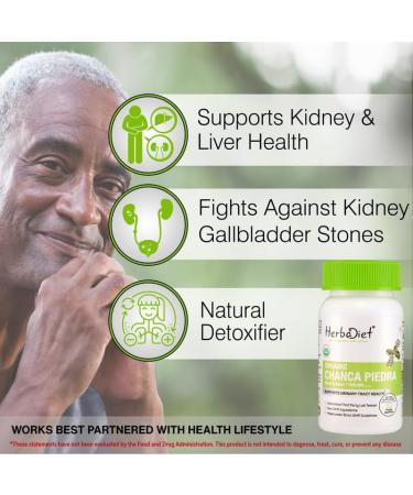 Organic Stone Breaker Chanca Piedra 400mg Capsules | Kidney Cleanse & Gallbladder Support | Detox Urinary Tract - Buy Online on GoSupps.com