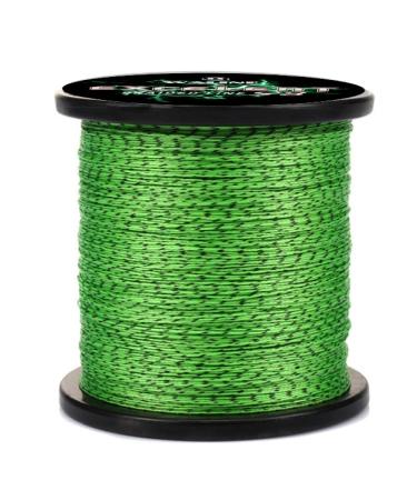 Waline 8 strands Super Strong PE braided fishing cord 8 -fold fishing line 20LB 40LB 50LB 60LB 8x gngel cord neon green & black 20lb/ 0.17mm/ 300m (328YDS)