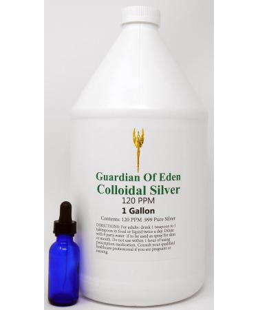 Lab Tested 120ppm Certified Pure Colloidal Silver by GOE (1 Gallon) with Free Dropper Bottle. Lab Report is in Item pics.