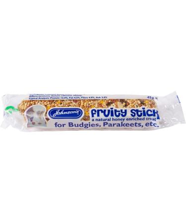 10 PACK JOHNSONS SUPER FRUITY STICK HONEY ENRICHED SMALL BIRD BUDGIE TREAT STICKS 45G - Buy Online on GoSupps.com