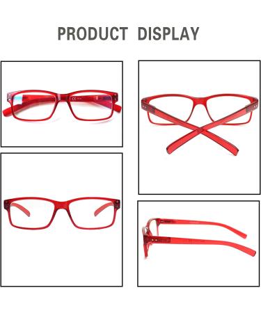 5 Pair Blue Light Blocking Reading Glasses with Spring Hinge | Lightweight Quality Eyeglasses for Women Men | Mix Color-2 1.75x Readers - Buy Online on GoSupps.com