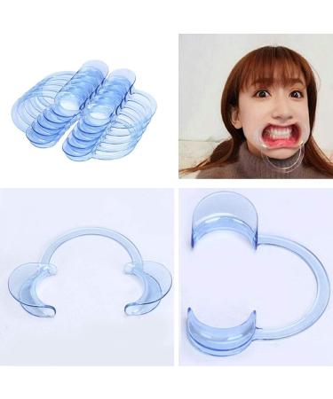 Lezed Cheek Holder & Blue C-Shape Mouth Opener - 10 Pieces for Dental Care & Party Games | Intraoral Angle Holder - Buy Online on GoSupps.com
