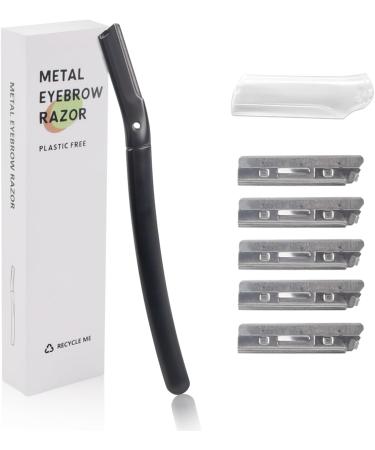 Stainless Steel Eyebrow Shavers & Razors for Men & Women | Reusable Dermaplaning Tools | 6-Blade Ros gold Facial Razors - Buy Online on GoSupps.com