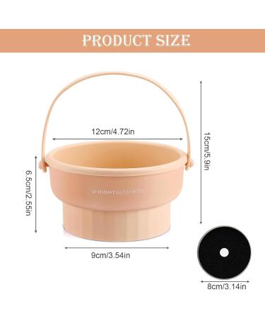 YHSKJCD Makeup Brush Cleaner Mat 3 in 1 Makeup Brush Cleaner Bowl with Brush Drying Holder Cosmetic Brush Cleaning Tool Organiser for Cleaning & Storage & Air Dry (Khaki) - Buy Online on GoSupps.com