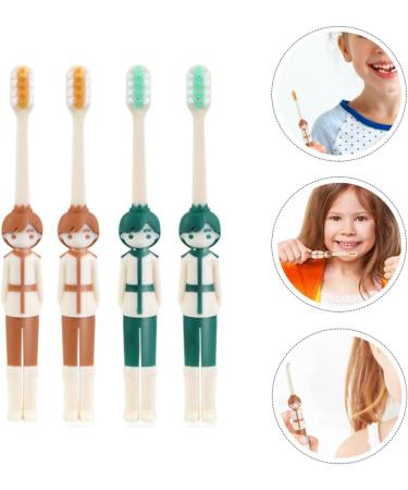 Buy Healvian 16 STK Children's Cartoon Toothbrushes Ergonomic & Travel-Friendly Manual Toothbrushes with Rubber Protection - Buy Online on GoSupps.com