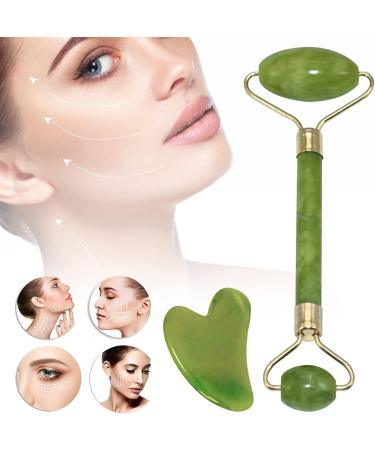 Jade Roller - Smooth Roller for Face Face Roller Skin Care Muscle Relaxing for Keeping Youthful Skin Tone Decrease Puffiness Improve Skin Elasticity - Buy Online on GoSupps.com
