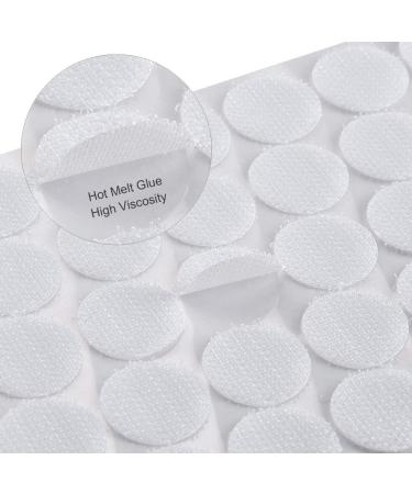 Self Adhesive Dots  500Pcs(250 Pair Sets) 0.78 Inch / 20mm Diameter Hook and Loop Self Adhesive Dots Tape  Nylon Sticky Back Coins with High Viscocity Glue  Self Adhesive Hook and Loop Coin  White 0.78-500Pcs - Buy Online on GoSupps.com