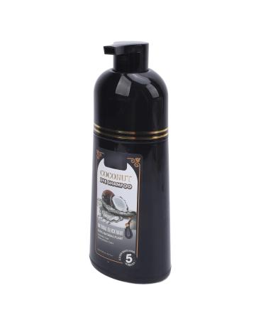 Shampooing de Teinture pour les Cheveux Black Non Gras Gris Couverture de Couverture du Shampooing pour les Types de Cheveux 500 Ml