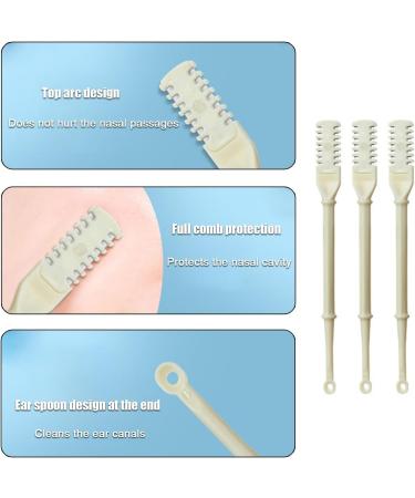 KratOz 2-in-1 Nose Hair Trimmer & Ear Picker - Portable Manual Hair Removal Tool for Men & Women - Double Sided Nasal Hair Cutter (Black - Buy Online on GoSupps.com