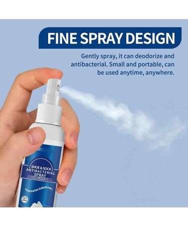 Shoe & Shock Antibacterial Deodorant Spray Foot Odor Eliminator Shoe Deodorizer Muti-Purpose Foot Odor Control Odor Eaters for Shoes Sneakers Boots Sandals (2 Pcs) - Buy Online on GoSupps.com