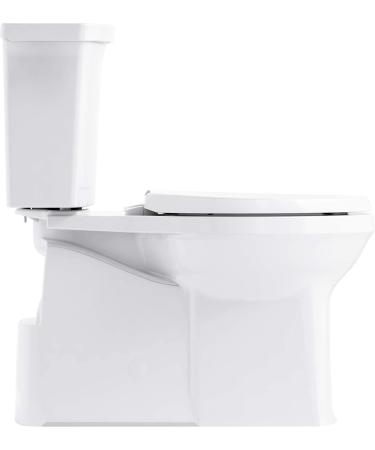 KOHLER 4008-0 Reveal Elongated Toilet Seat - Quiet-Close Hinges, Grip-Tight Bumpers, Quick-Attach Hardware - No Slam, White - Buy Online on GoSupps.com