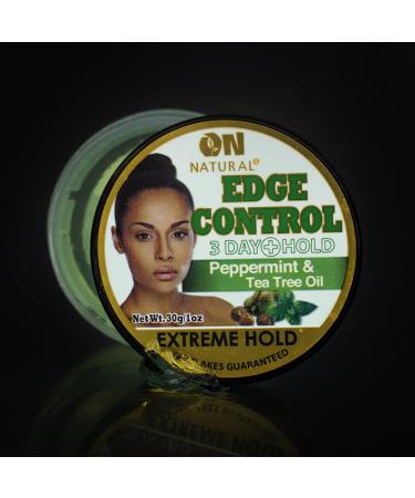 Edge Control Extreme Hold - Peppermint & Tea Tree Oil (3.4oz) | Long-Lasting Hair Control for International Shipping - Buy Online on GoSupps.com