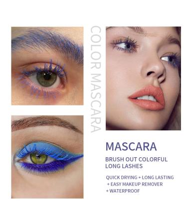 Colored Mascara Set - 14 Waterproof Colors for Voluminous Eyelashes | Fast Dry, Curling, No Flaking, No Clumping | False Lash Effect | Perfect for Eye Makeup - Buy Online on GoSupps.com