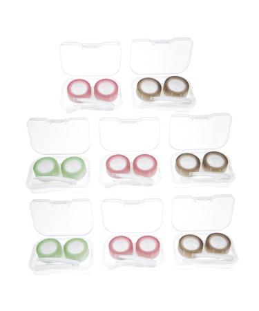 Solustre 32 STK contact lens container Travel lens case Tool for inserting and removing lentils Travel accessories Address book Portable contact holders practical contacts
