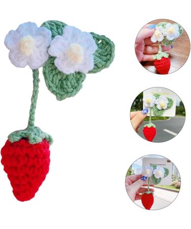 DRESSOOS Strawberry Car Mirror Pendant rear view mirror accessories kawaii hair accessories strawberry accessories braided hair clips lovely hair clips child decorate girl cotton - Buy Online on GoSupps.com