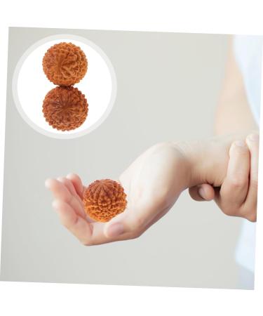 Lurrose 2-St Massage Globe Hand Wrist Ball - Essential Tools for Hand Massage & Exercise | Wood Accessories - Buy Online on GoSupps.com