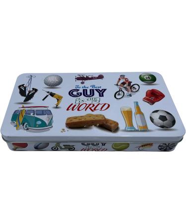 Biscuit Tin Gift Set - Luxury Highland Shortbread Biscuits 300g - Tin of Biscuits - Thank You Gift Valentines Day Birthday Gift for Men Dad Granddad Boyfriend Fathers Day - Best Guy in the World - Buy Online on GoSupps.com
