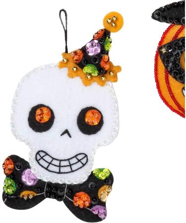 Bucilla 89276E Vintage Halloween Felt Ornament Kit - Set of 6 - Buy Online on GoSupps.com