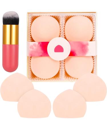 4 Pcs Beauty Makeup Sponges Expanding Marshmallow Pink Foundation Beauty Blenders Latex-Free Concealer Blenders with Foundation Brushes for Cream Foundation Loose Setting Powder - Buy Online on GoSupps.com