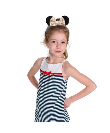 Sparkly Minnie Mouse Ear Scrunchies - 6 Pack Velvet Hair Scrunchies - Buy Online on GoSupps.com