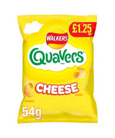 Walkers Quavers Cheese Snacks 54g x Case of 15 Quavers Cheese Snacks 15