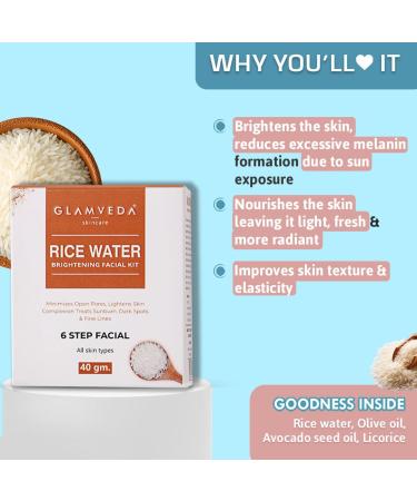 Glamveda Rice & Ceramide Korean Glass Skin Combo Gift Pack | Skin Brightening & Anti Dullness Gift Set For Men & Women | SLS Paraben Free - Buy Online on GoSupps.com
