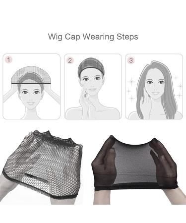 6PCS Mesh Black Wig Caps - Natural Nylon Wig Cap Net by Akstore - Buy Online on GoSupps.com