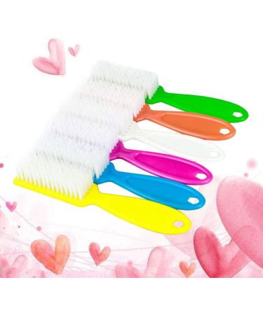 Healifty 4pcs Nail Brush Set - Durable Long Handle Plastic Cleaning Brushes for Home Salon & Nail Art - Buy Online on GoSupps.com
