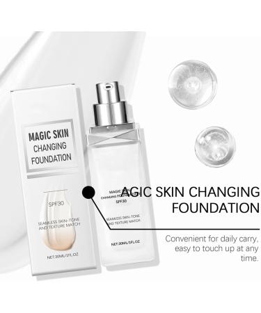 Tone Correction Foundation - Flawless Blend Cream Lasting Base Makeup | Color Changing SPF 30 Foundation Concealer Glow Moisturizing Cover For Women Ecl Effect - Buy Online on GoSupps.com