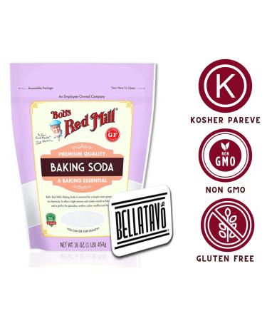 Gluten Free Baking Soda and Baking Powder Bundle with Bobs Red Mill Products and Recipe Card - Buy Online on GoSupps.com