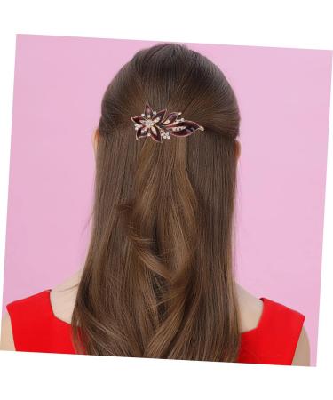 Ipetboom Banana Hair Clips Rhinestone French Hair Clips Alloy Hair Hairpin Vintage Barrettes Flower Crystal Hair Clips Flower Hair Barrettes Metal Hair Clips Korean Version Spring Clip - Buy Online on GoSupps.com