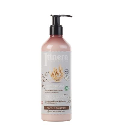 sarcia.eu ITINERA Cream Body Lotion for Normal and Sensitive Skin with Veneto Oats 97% Natural Ingredients 370 ml - Pack of 5