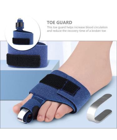 Healifty Toe Brace & Corrector for Hammer Toe, Broken Toe, Bunion - Blue | Toe Straightener & Spacer for Men and Women - Buy Online on GoSupps.com