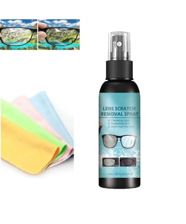 Lens Scratch Remover Spray Glasses Scratch Remover for Eyeglasses Lens Repair Lens Glass Grinding Scratch Glasses Cleaner Spray for Sunglasses Screen Cleaner Tools (1pcs)