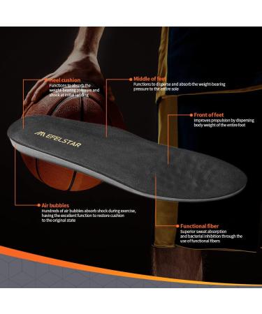 Buy WOODSAIR Champ Athletic Shoe Insoles for Basketball | Shock Absorption & Comfort | Performance Inserts for Men & Women (9.5-10 Women / 8.5-9 Men - Buy Online on GoSupps.com