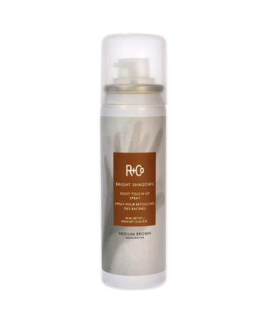 R+Co Bright Shadows Root Touch-Up Spray  1.5 oz Medium Brown
