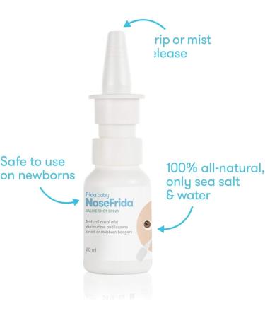 Frida Baby NoseFrida All-Natural Saline Nasal Snot Spray - Effective Congestion Relief - Buy Online on GoSupps.com