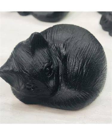 Natural Crystal Rough Specimen Natural Obsidian Hand Carved with Lovely Kitten Crystal and StonePolished DecorStone Home Collections (Color : Light) - Buy Online on GoSupps.com