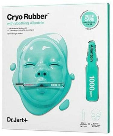 Dr.Jart Dermask Cryo Rubber Facial Mask Pack (4 Types) New Upgrade Ampoule + Rubber Mask 2 Step Kit (Soothing Allantoin)