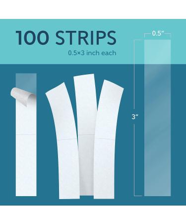 CLING IT2 Double Sided Tape for Clothes - 100 Strips, Hypoallergenic Fabric Tape, Transparent & Medical Grade - Buy Online on GoSupps.com