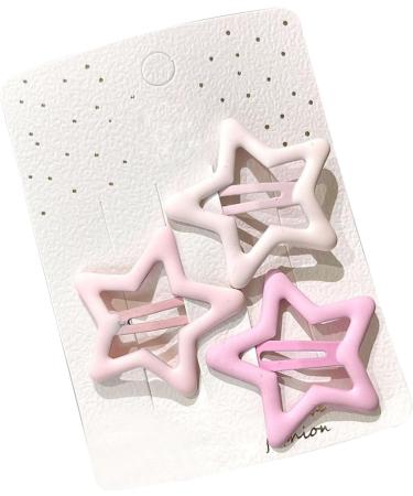 Star Hair Clips 3 Piece Hollow Star Hair Clips Women Hair Accessories for Thin Hair for Girl (Roseate) - Buy Online on GoSupps.com