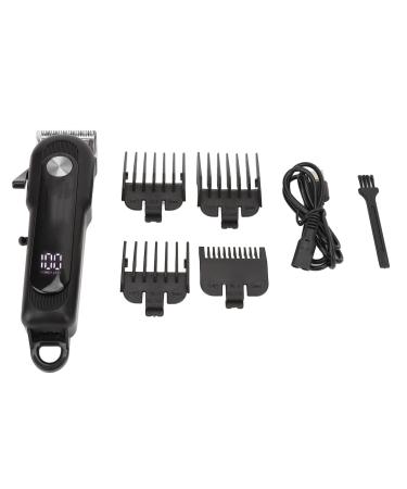 Electric Hair Trimmer LED Display Comfortable Feel Hair Clippers with Cleaning Brush for Household