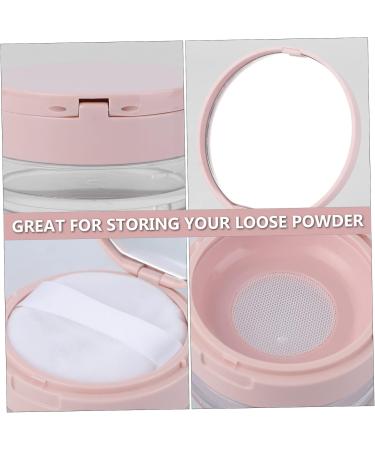  Healvian Healvian 2 Pieces Mirror Powder Container Loose Powder Makeup Powder Box Loose Containers Powder Case with Mirror Loose Holder Loose Powder Box Empty Makeup Container BB Cream Container Pink - Buy Online on GoSupps.com