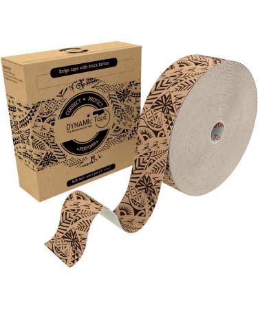 Dynamic Tape | Biomechanical Adhesive Tape | for Sports & Physio | Knee  Ankle  Elbow  Leg  Muscle Support | Black 2 Inches x 101 Feet Roll - Buy Online on GoSupps.com