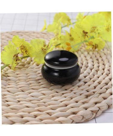Angoily Ceramic Kitchen Canisters Terrarium Eyeshadow Jar Rouge Storage Tank Nut Travel Eye Shadow Black Medium - Buy Online on GoSupps.com